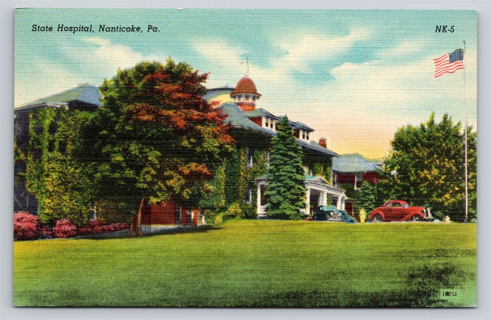 PA Nanticoke Pennsylvania State Hospital Vintage Postcard
