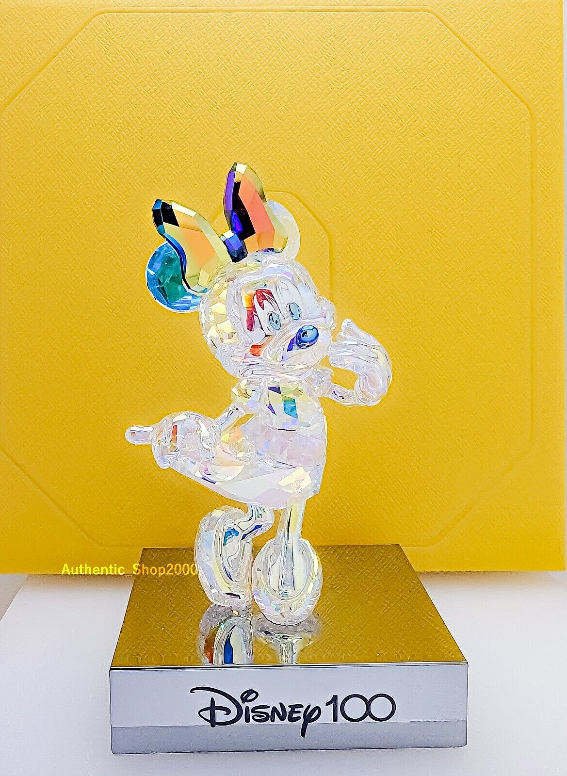 100% SWAROVSKI Crystal Disney100 Minnie Mouse Figurine Limited 2023 5658476