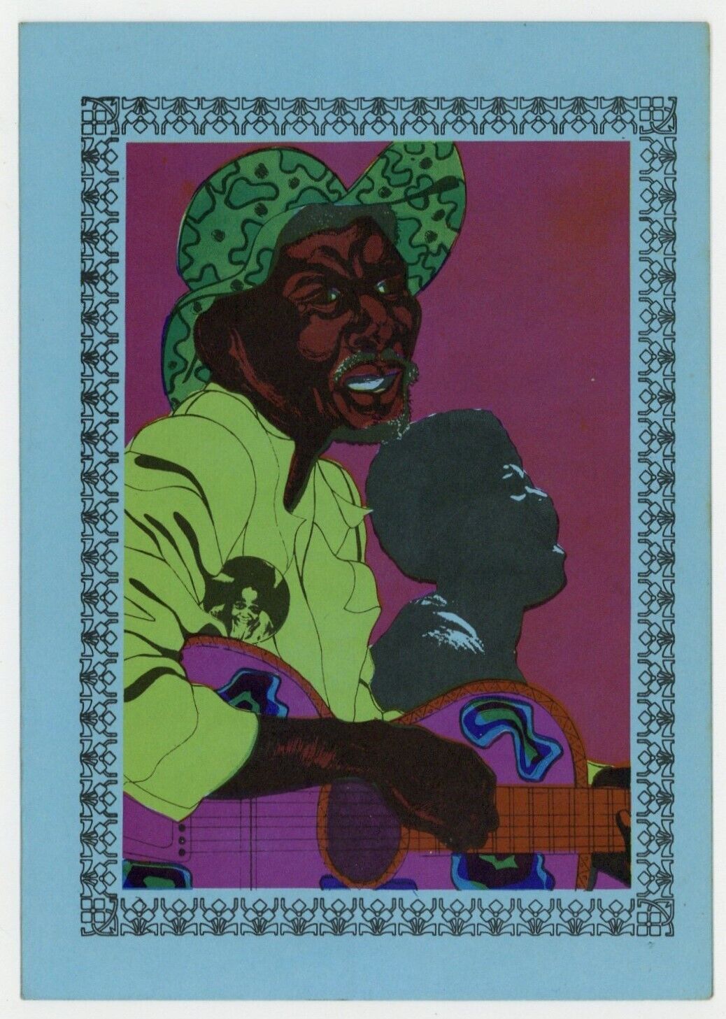 Emory Douglas 1973 Black Panther Party Original Civil Rights Art LeRoi Jones