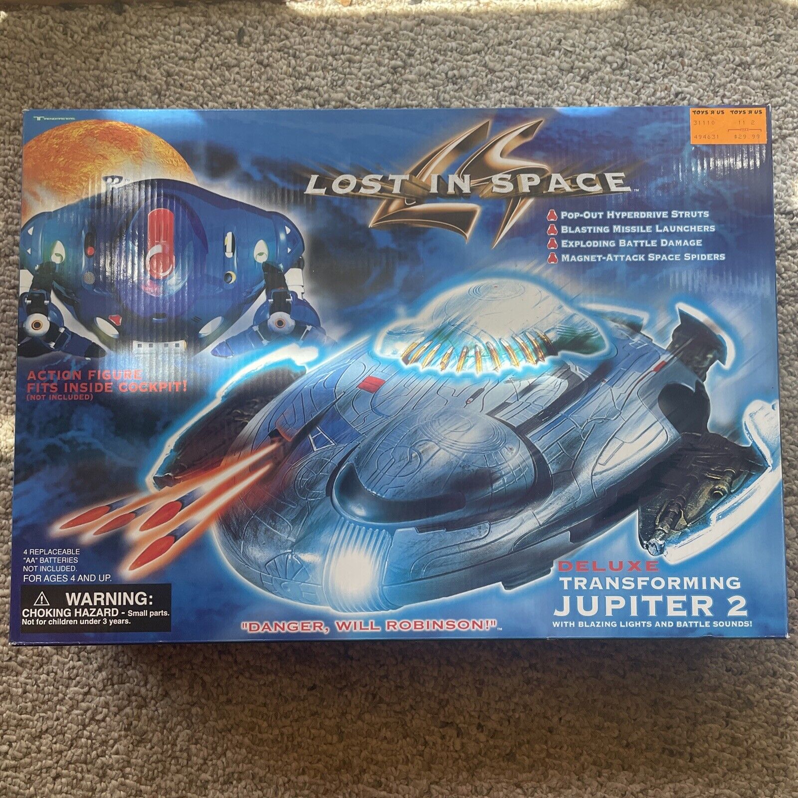 Lost In Space Movie Deluxe Transforming Jupiter 2 Ship 1997 Trendmasters NEW