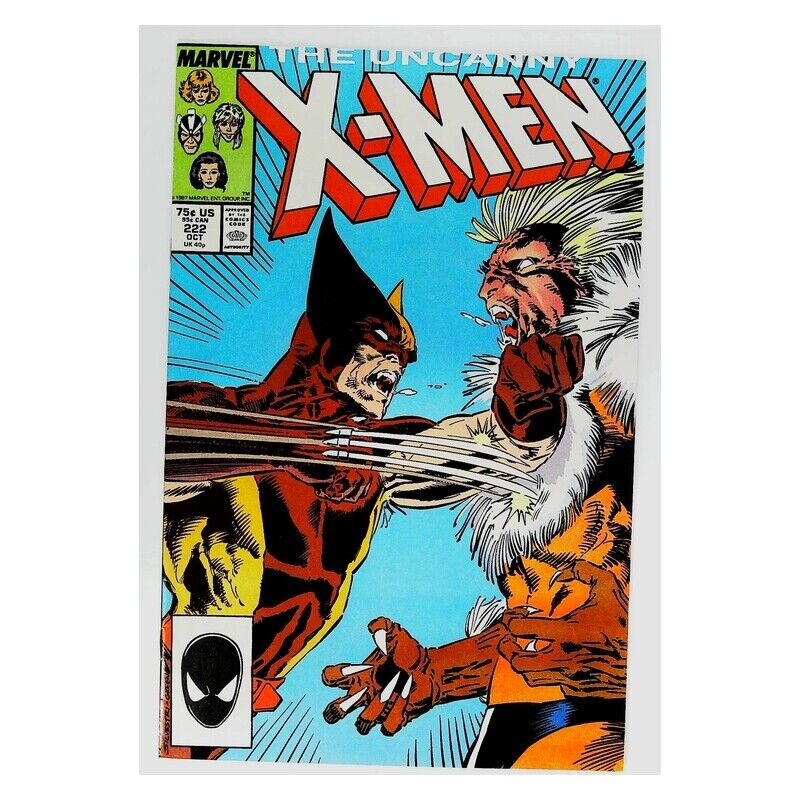 Uncanny X-Men (1981 series) #222 in Near Mint minus condition. Marvel comics [z\\