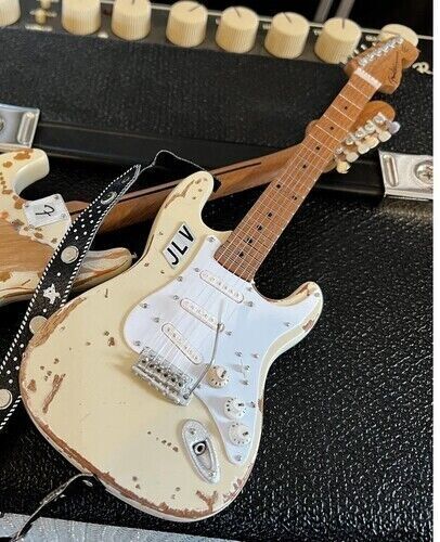 WB Jimmie Vaughan Signature Custom Vintage White Fender Stratocaster Mini Guitar