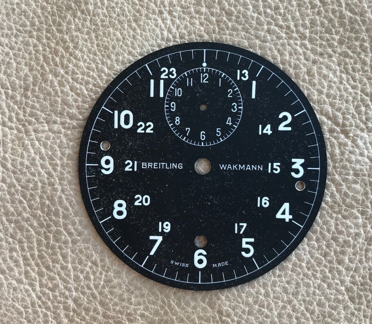Breitling Wakmann Aircraft Clock Dial New Old Stock