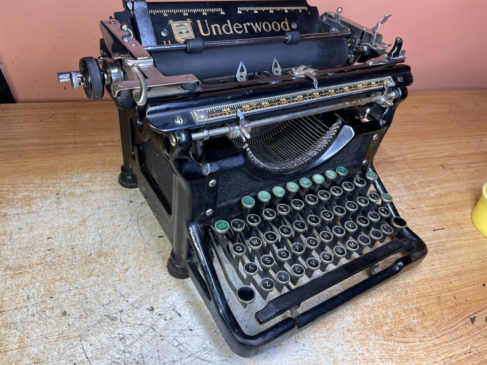 Beautiful 1935 Underwood 11 Working Elite Decimal Tab Typewriter w New Ink