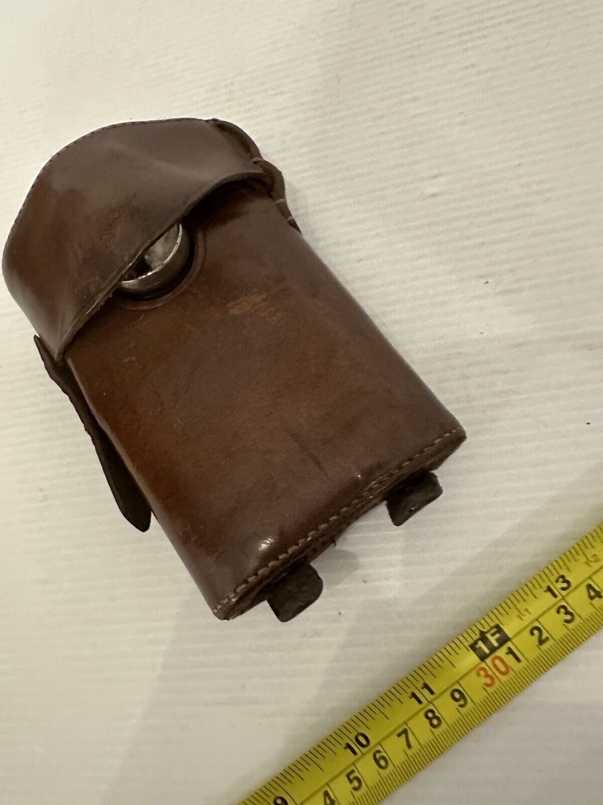 Vintage WW1 Orilux Trench Torch With Brown Leather Case