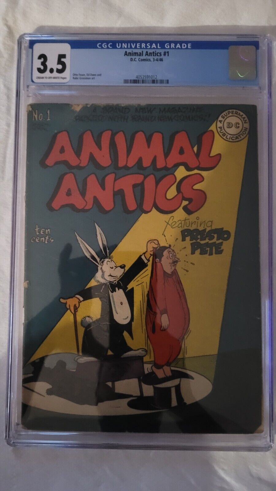 Animal Antics #1 (March or April 1946, Golden Age) CGC Graded (3.5)
