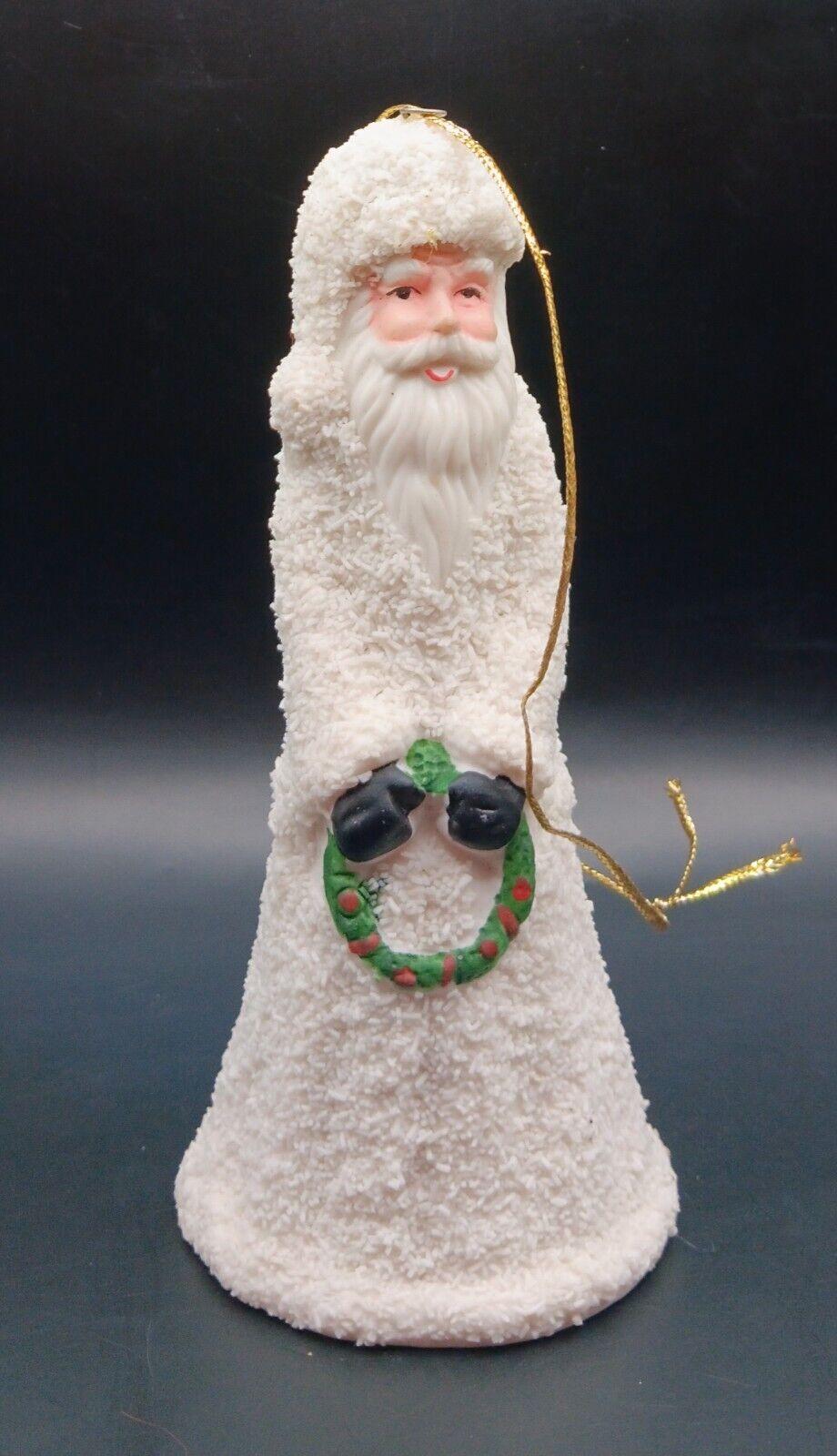 Antique Vintage Santa Claus Bell - Hanging Christmas Ornament - Extremely Rare