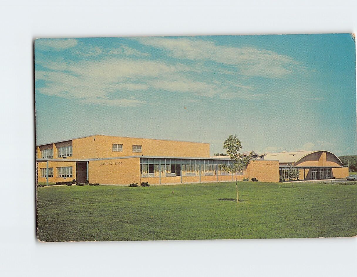 Postcard Lourdes Highschool Oshkosh Wisconsin USA