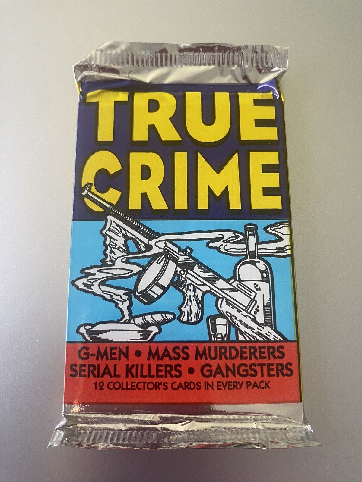 Vintage 1992 True Crime Trading Cards Unopened Pack Mint G-Men Etc