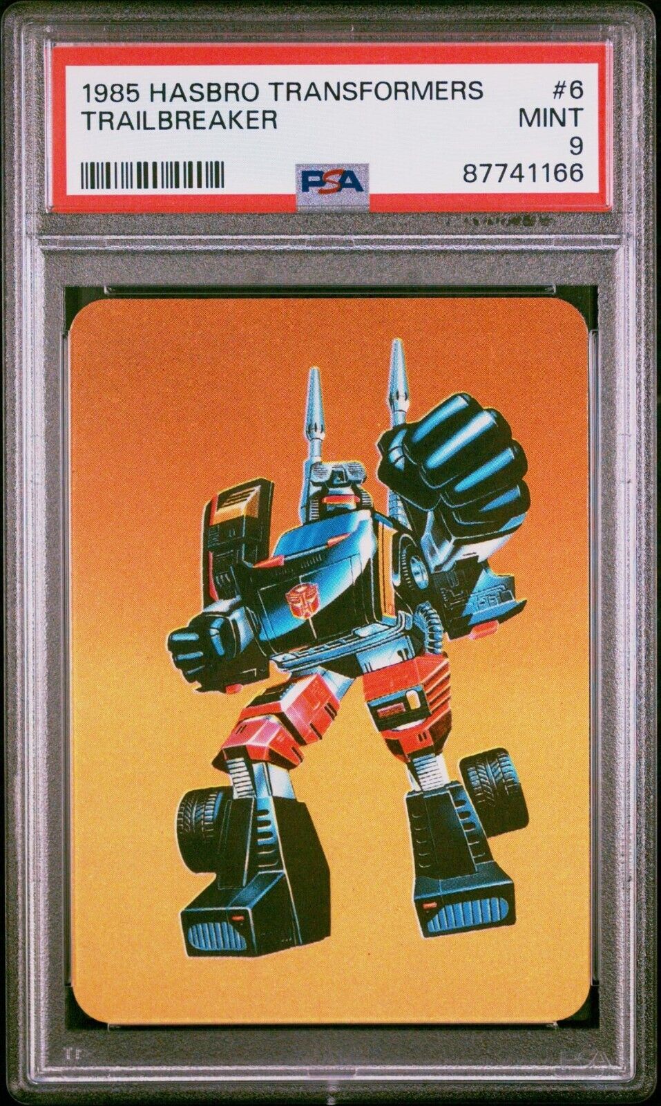 1985 Hasbro Transformers #6 Trailbreaker PSA 9
