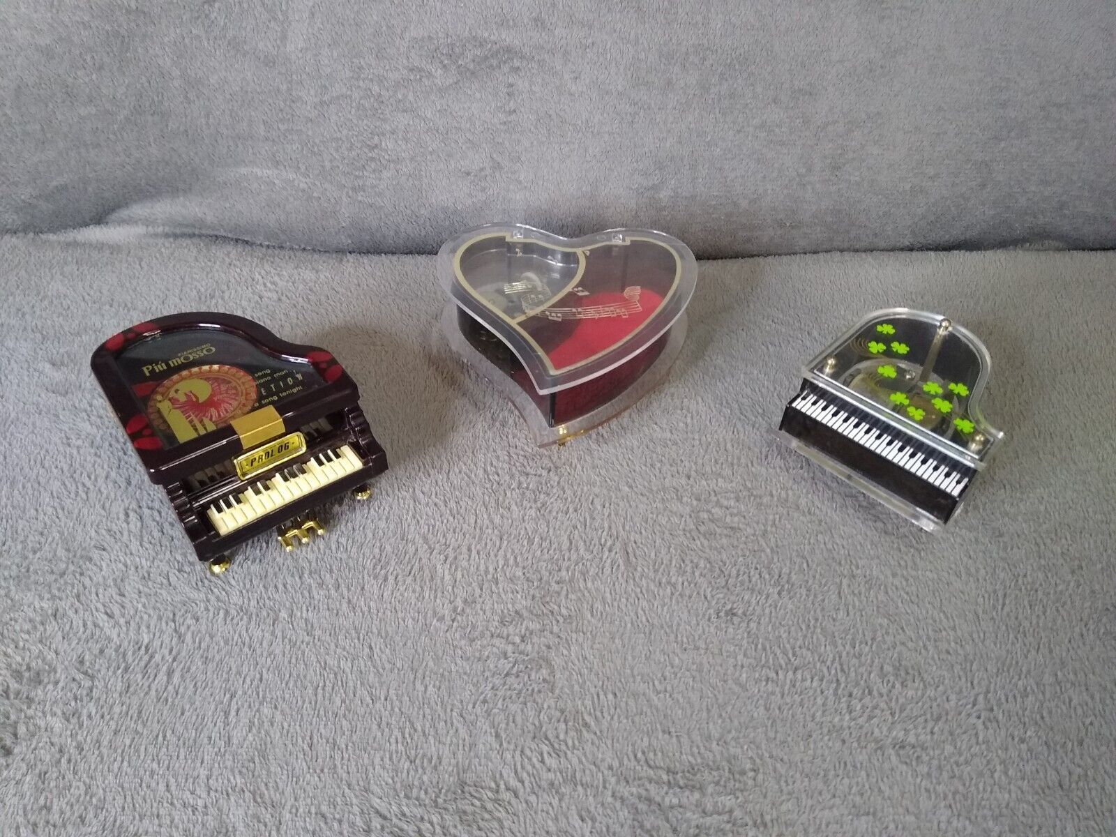 Musical Boxes Lot Of 3 Tested Working