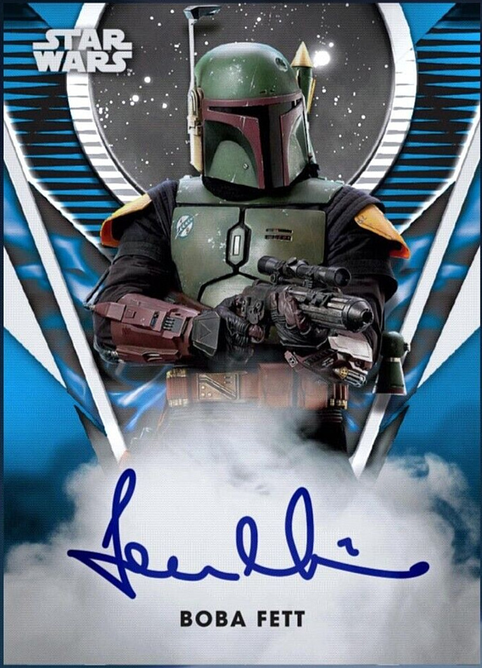 2023 Topps Star Wars Signature RARE - TEMUERA MORRISON as BOBA FETT Digital Card