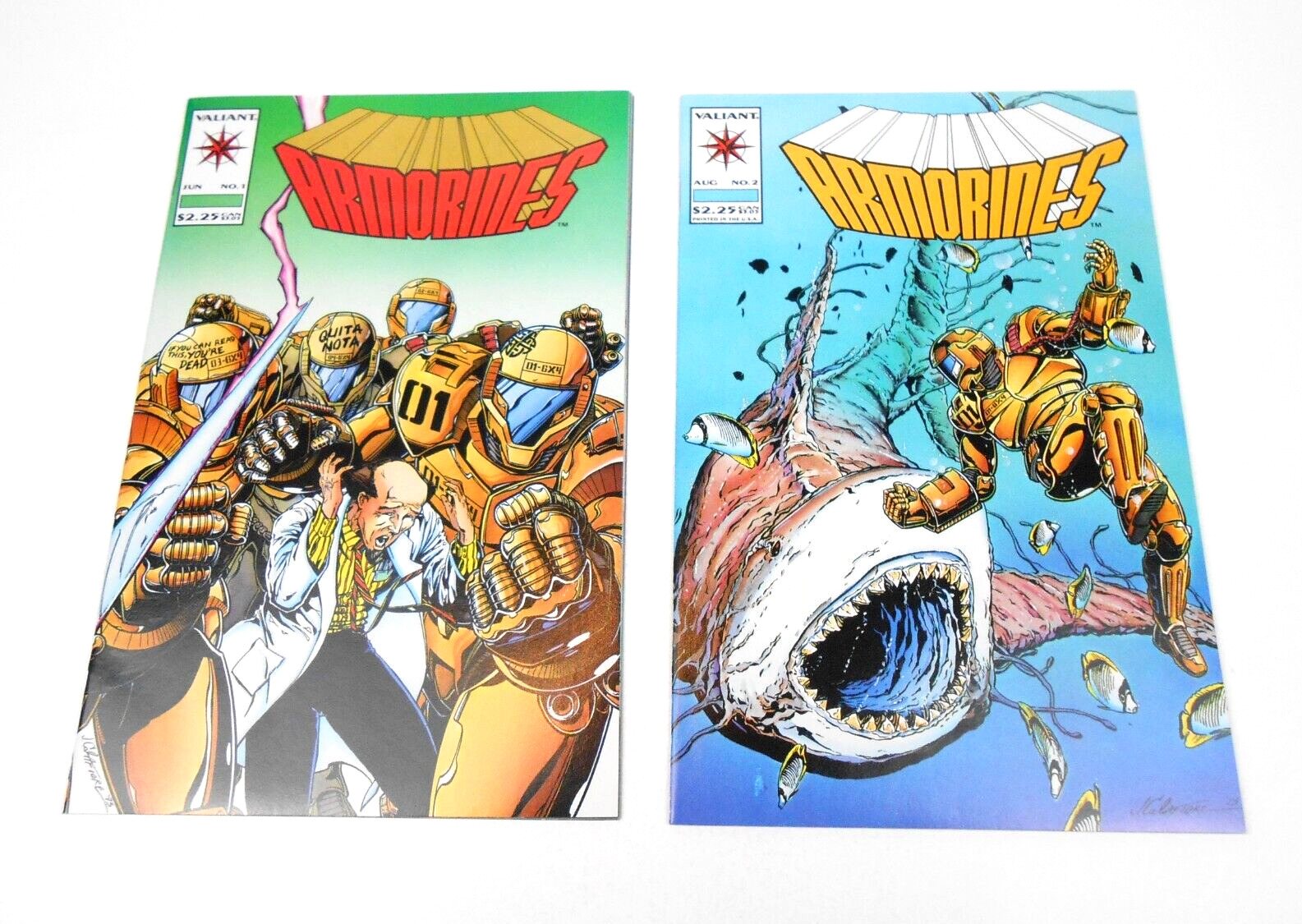 Armorines #1, 2, 4, 5 Jim Calafiore Cover/Art 1994 Valiant Comics VF/NM