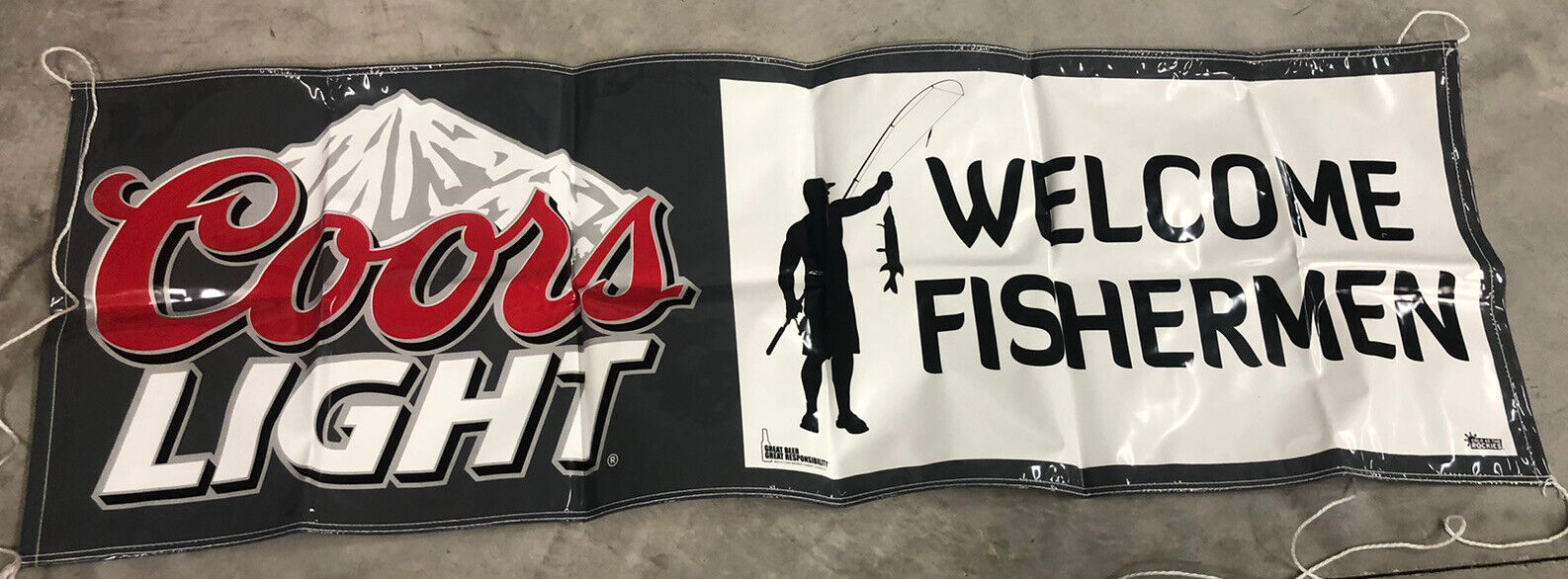 🐟 Coors Light Welcome Fisherman 2x6ft - Brand New 🍻