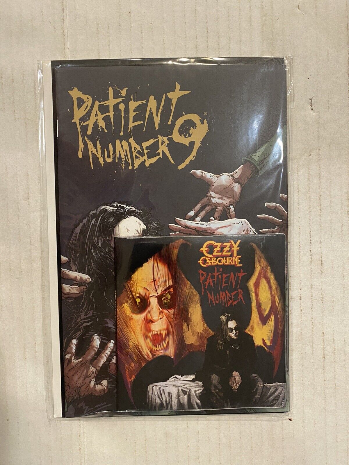 PATIENT #9 NUMBER 9 COMIC AND MINI-JACKET CD PX EXCLUSIVE VARIANT OZZY OSBOURNE