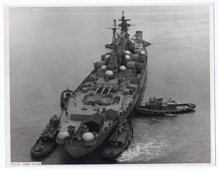 1951 Battleship BB-61 USS Iowa Reactivation From Reserve Fleet News Photo