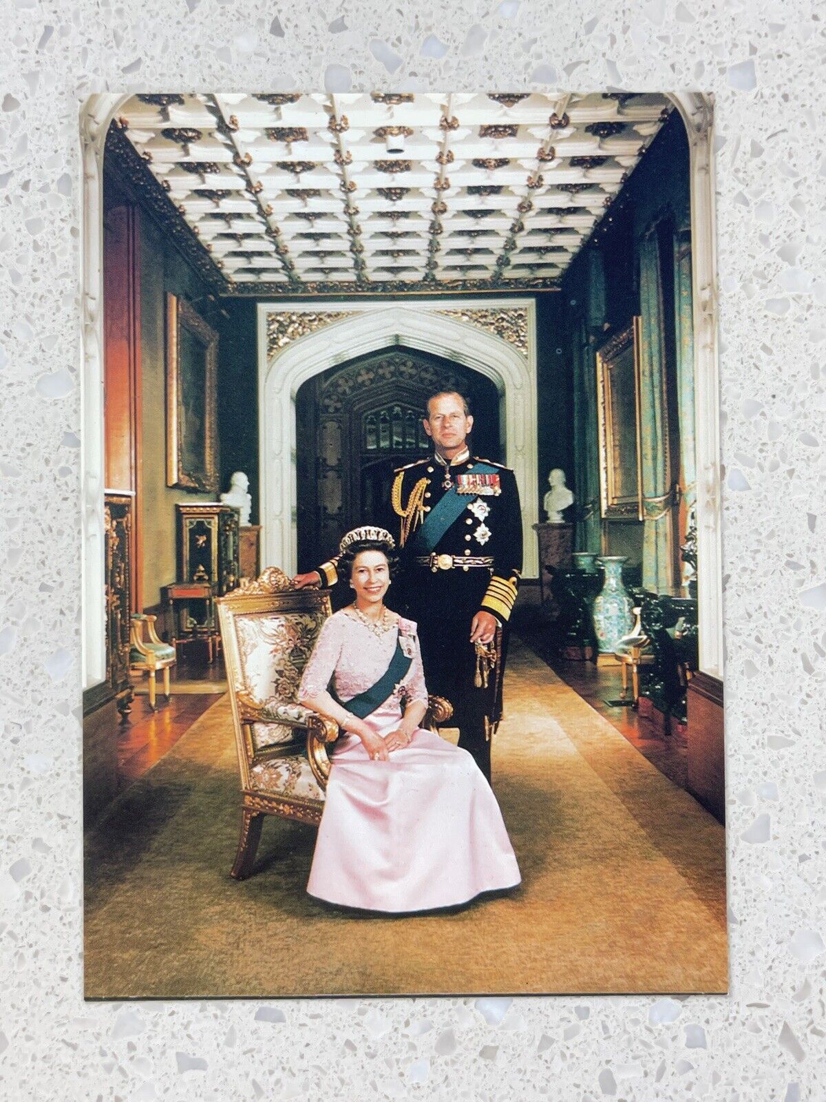 H. R. H. The Queen and the Duke of Edinburgh - Charles Skilton\'s Postcards -PC32