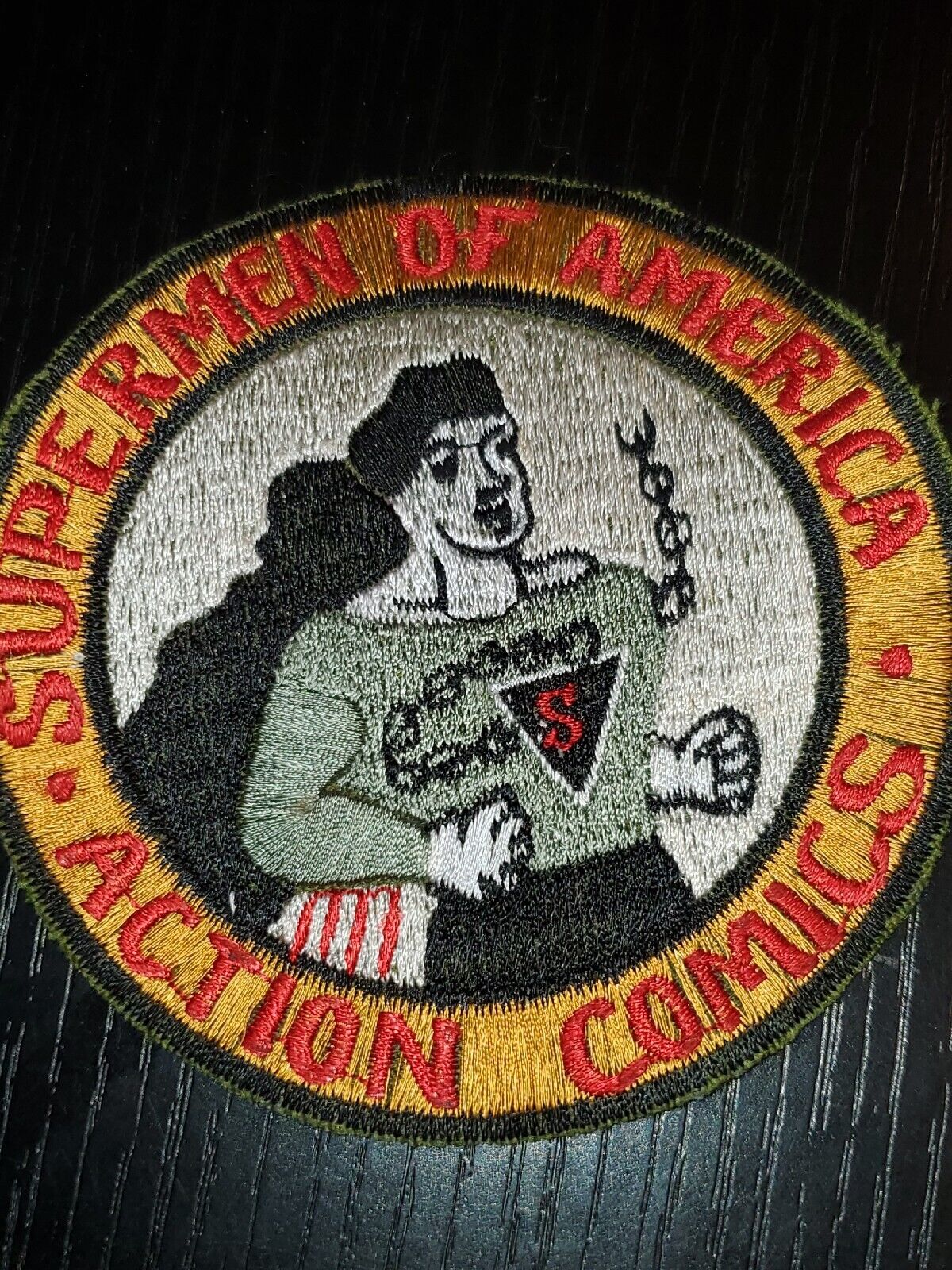 1960s 70s Japanese Made Superman Action Comics Patch L@@K
