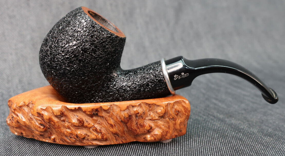 BIG BEN Filtered Estate Tobacco Pipe ~ 9MM Black Stain \'Holland\'s Finest Maker\'