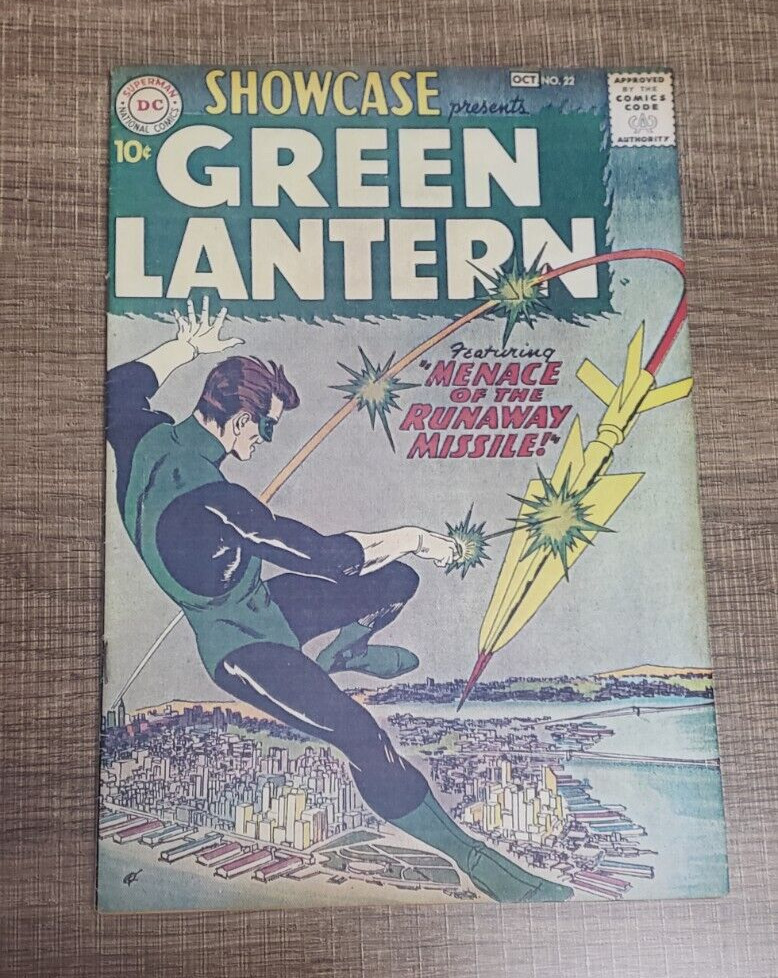 showcase #22 1959 1st silver age appearance Green Lantern xerox cover