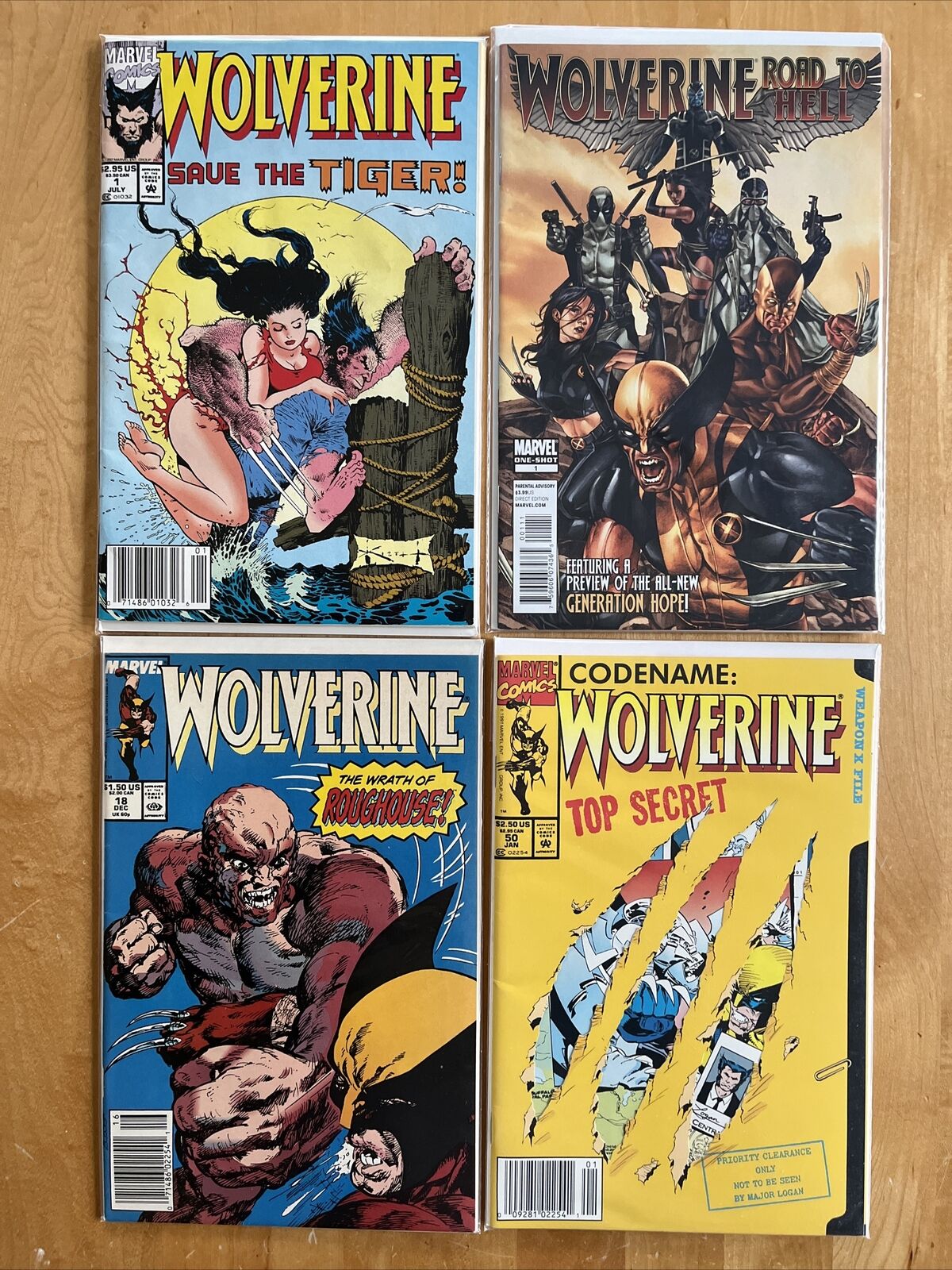 WOLVERINE #18 50 SAVE THE TIGER #1 ROAD TO HELL #1 (MARVEL) NICE LOT