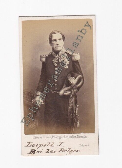 CDV Photo Royalty Leopold I King of Belgium Ghémar Freres Bruxelles 