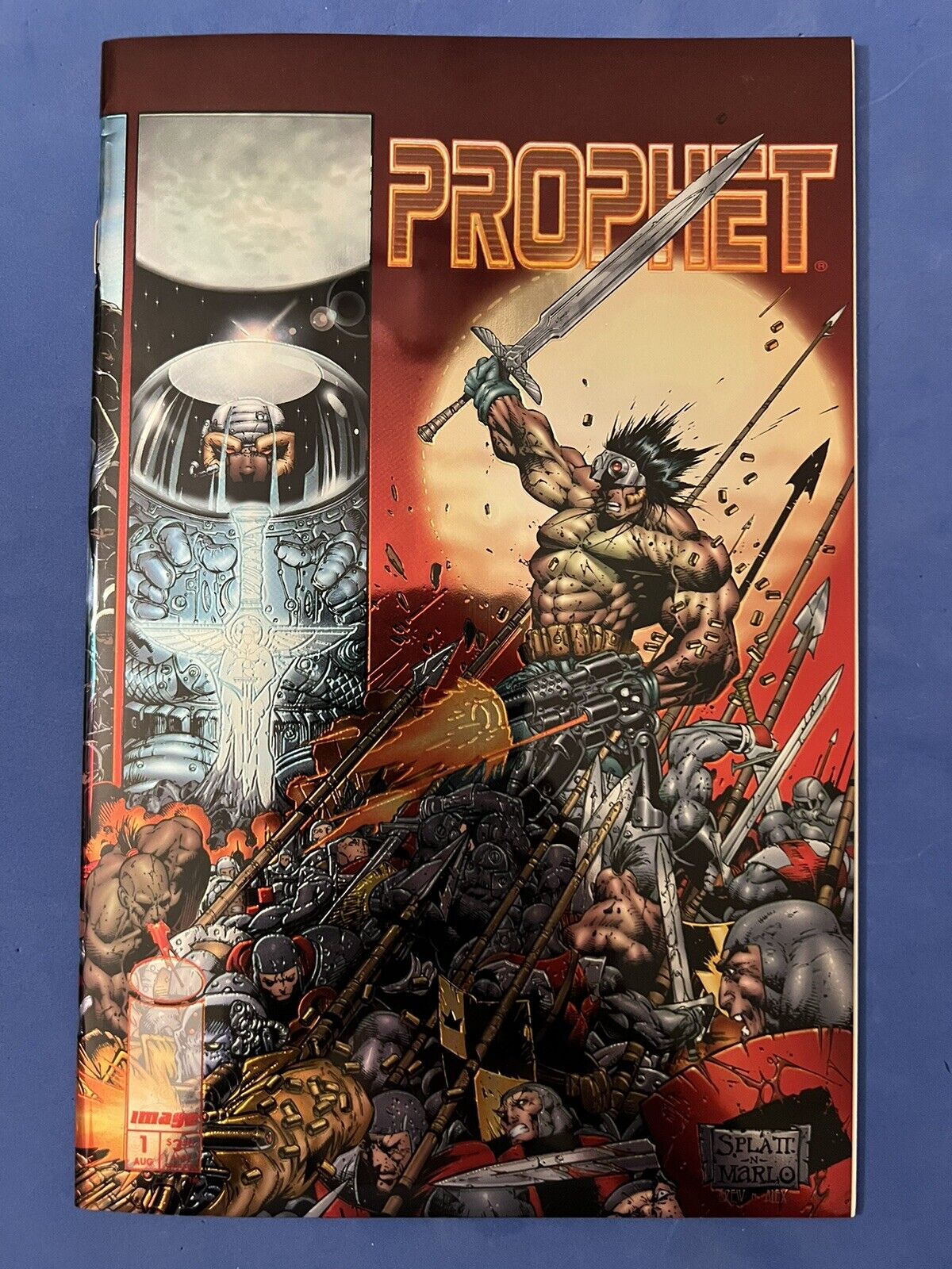 Prophet #1B 1995  - Wraparound Chromium Foil Cover - Excellent Condition
