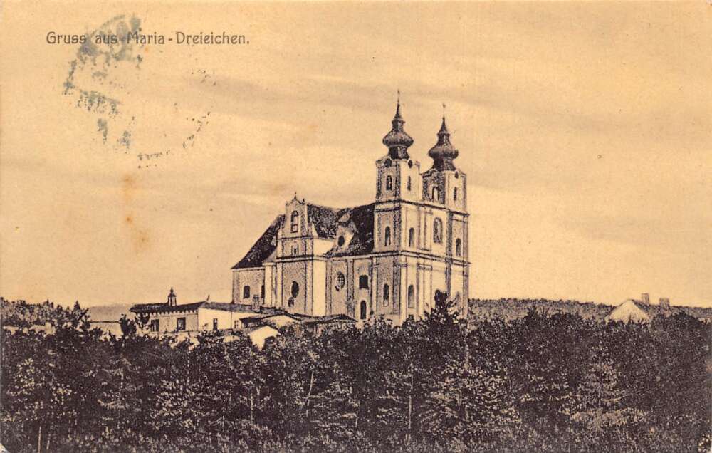 Austria Basilica Maria Dreieichen Gruss aus Vintage Postcard AA68946