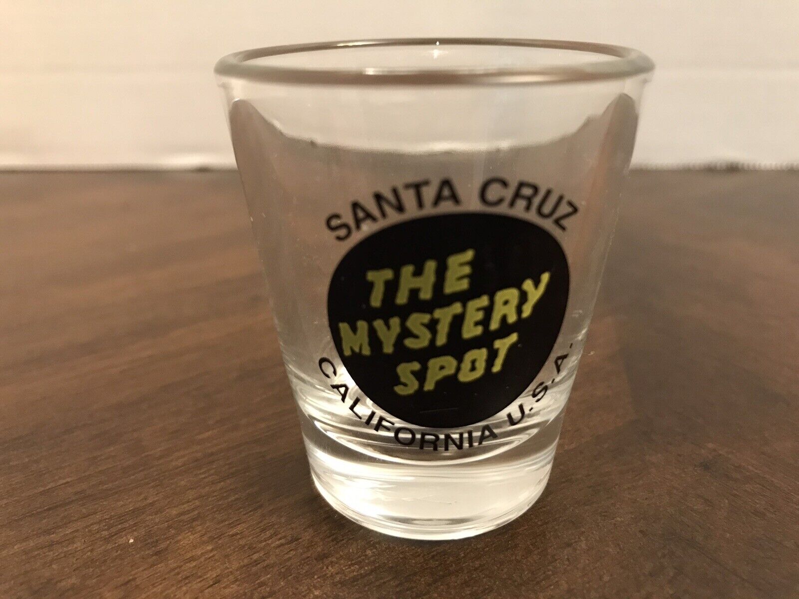 The Mystery Spot Santa Cruz California Souvenir Shotglass Glass