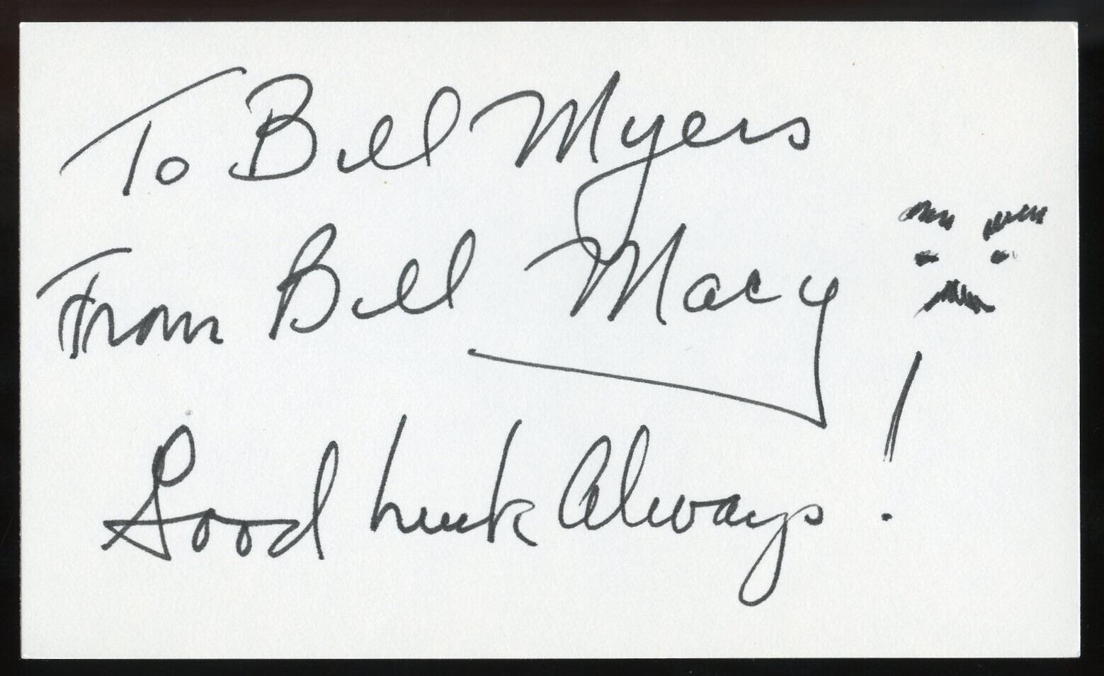 Bill Macy d2019 signed autograph auto 3x5 Cut American Actor in Series Maude