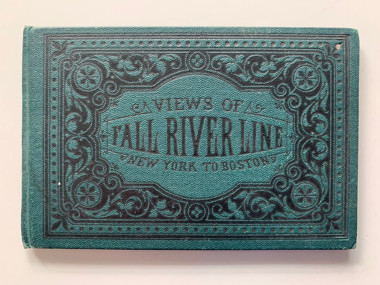 Vintage ca 1890s Views of Fall River Line New York - Boston Souvenir fold-out