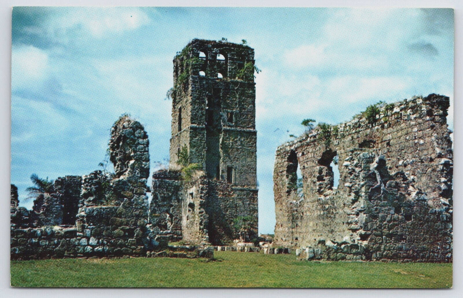 Old Panama Cathedral Ruins Panama City c1960s Vintage Postcard C16