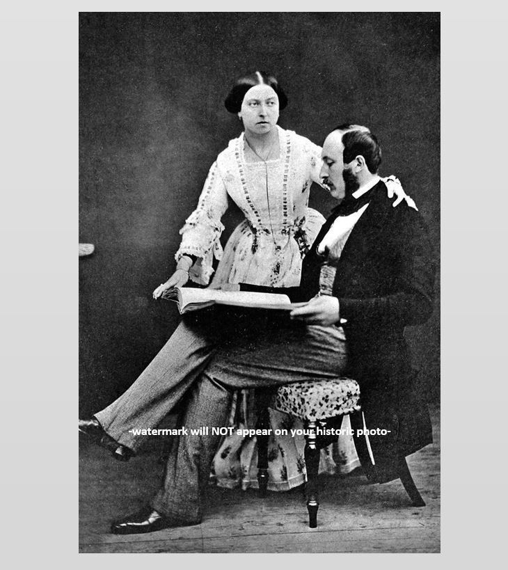 Prince Albert and Queen Victoria PHOTO Monarch of the United Kingdom 1854
