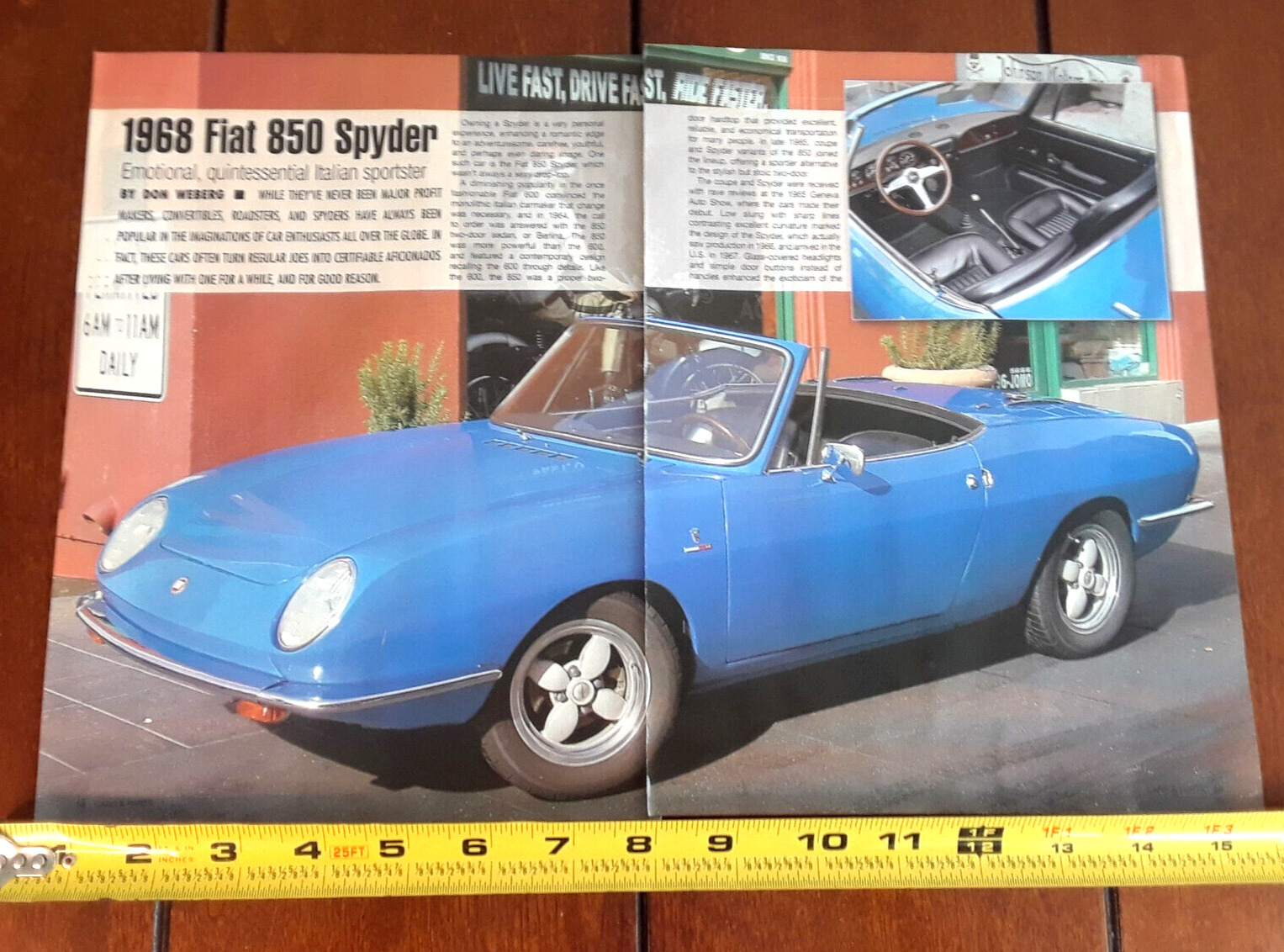 1968 FIAT 850 SPYDER ORIGINAL 2006 ARTICLE