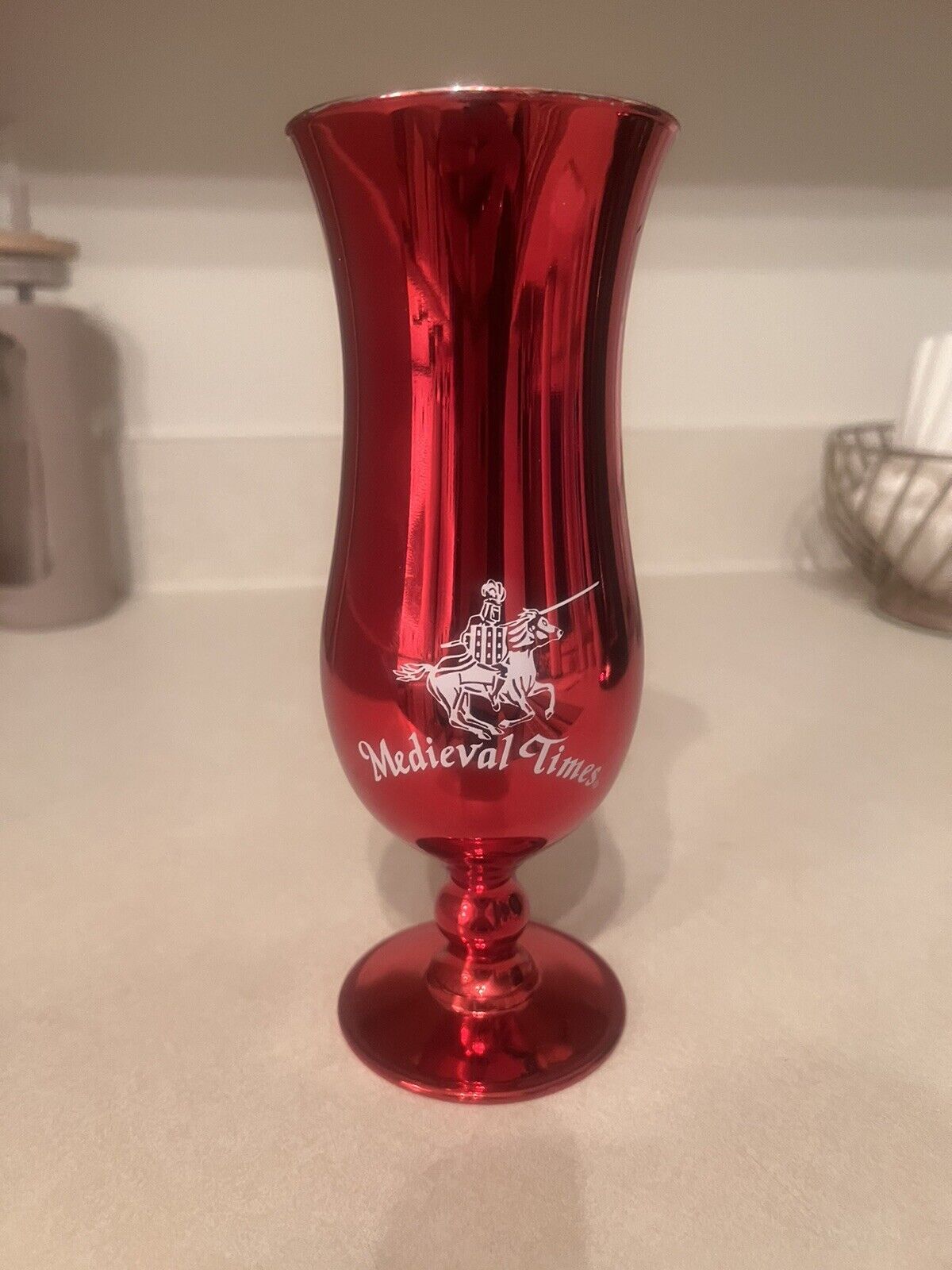 Vintage Medieval Times Chalice Dallas Tournament Goblet Collectors Red