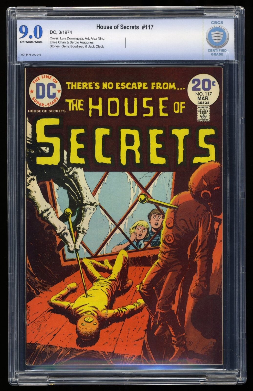 House Of Secrets #117 CBCS VF/NM 9.0 Off White to White DC Comics 1974