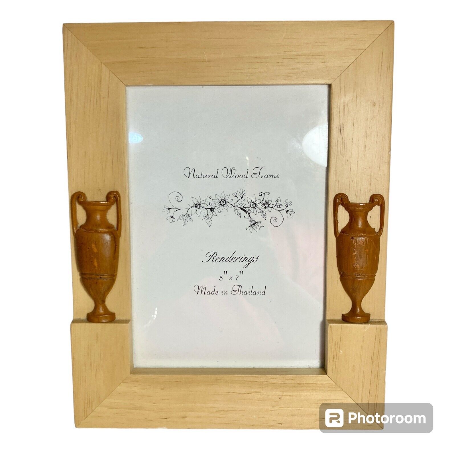Vintage Brown Tan Wood Picture Photo Frame 7\