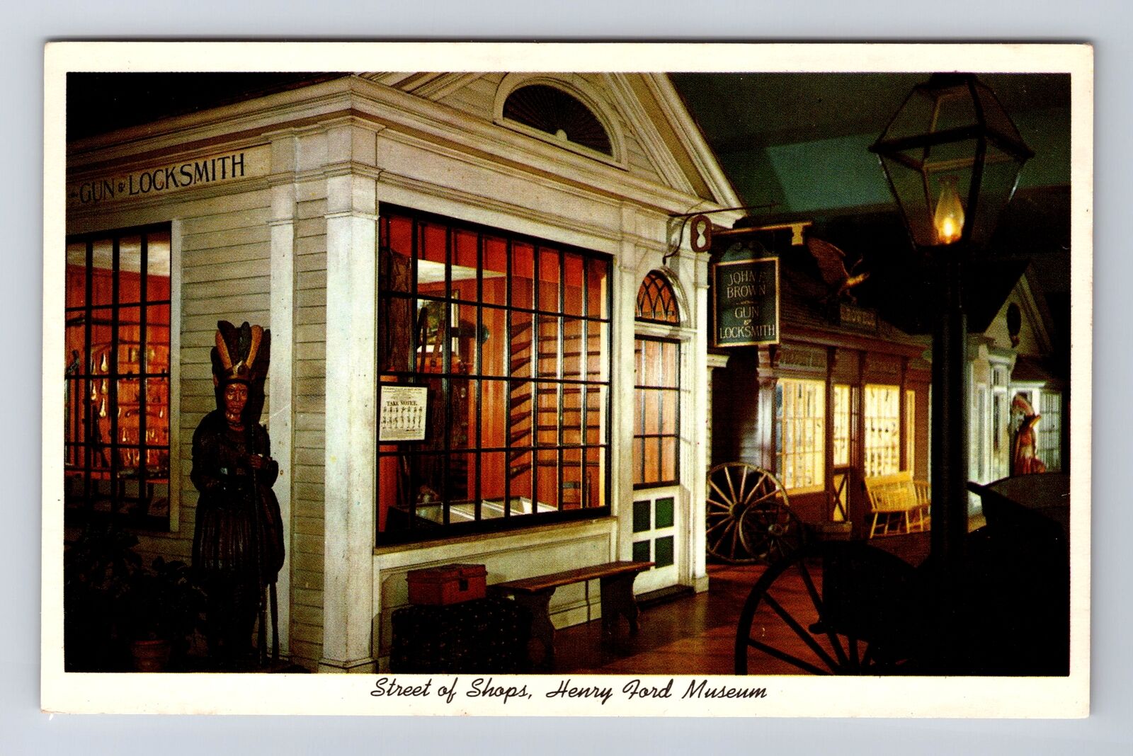 Dearborn MI-Michigan, Henry Ford Museum Street of Shops, Vintage Postcard