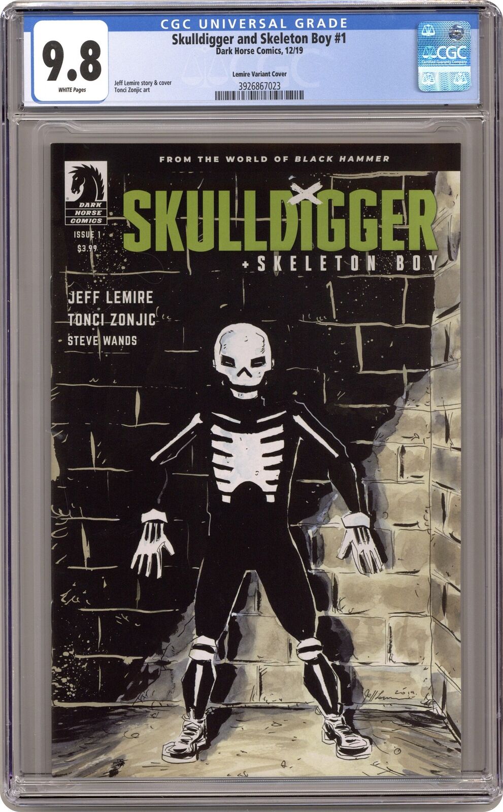 Skulldigger and Skeleton Boy 1C Lemire 1:10 Variant CGC 9.8 2019 3926867023