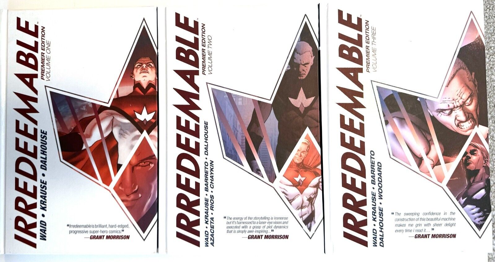 IRREDEEMABLE Mark Waid Deluxe Premier Edition Vols 1 2 3 Set Boom hardcover