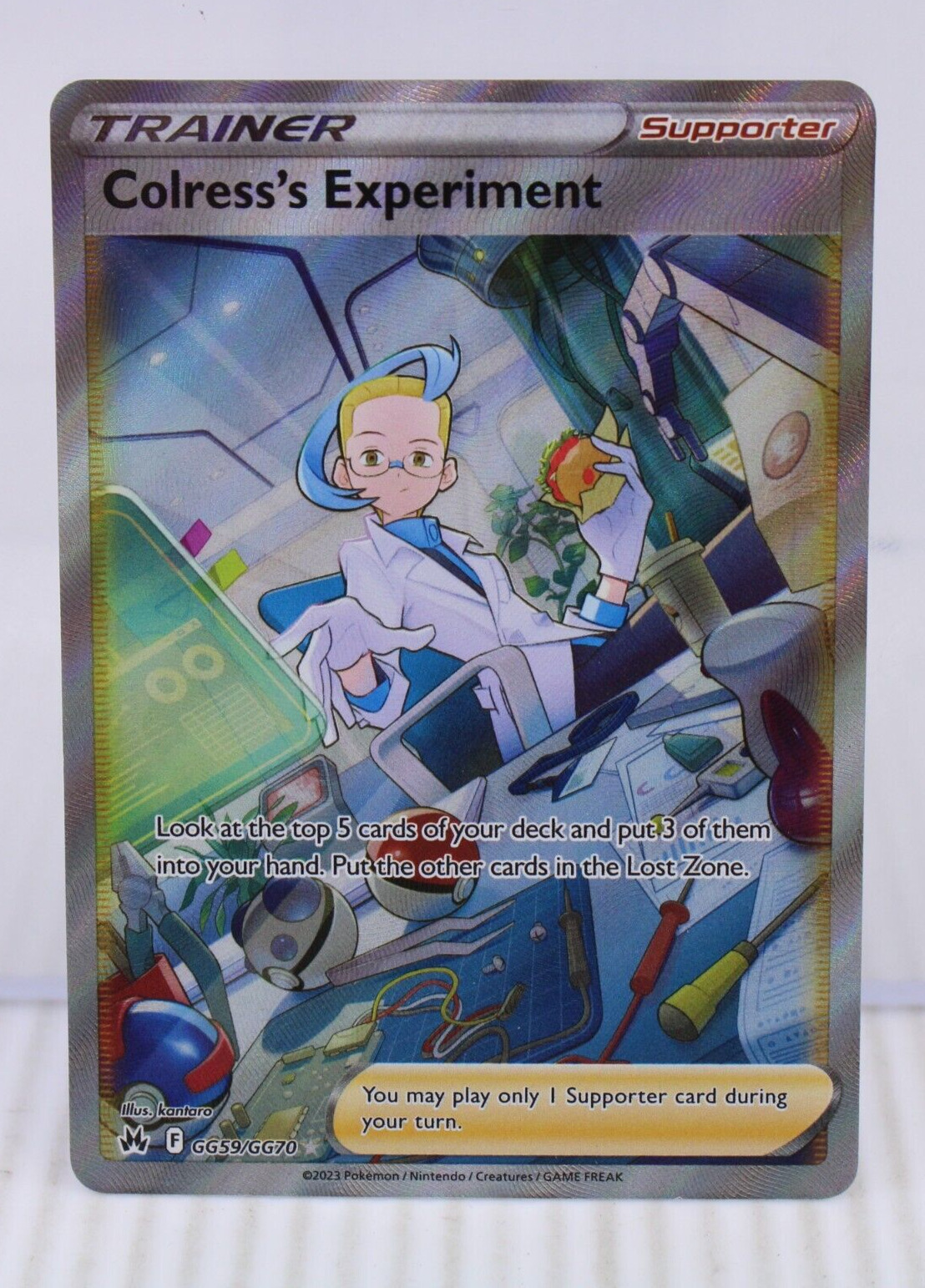 A7 Pokemon Crown Zenith Galarian Gallery COLRESS'S EXPERIMENT Ult Rare GG59/GG70