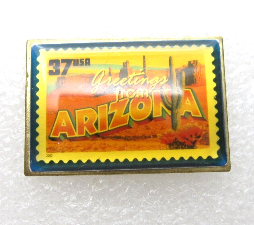 2001 Vintage Greeting from Arizona 37 Cent USA Lapel Pin (B957)