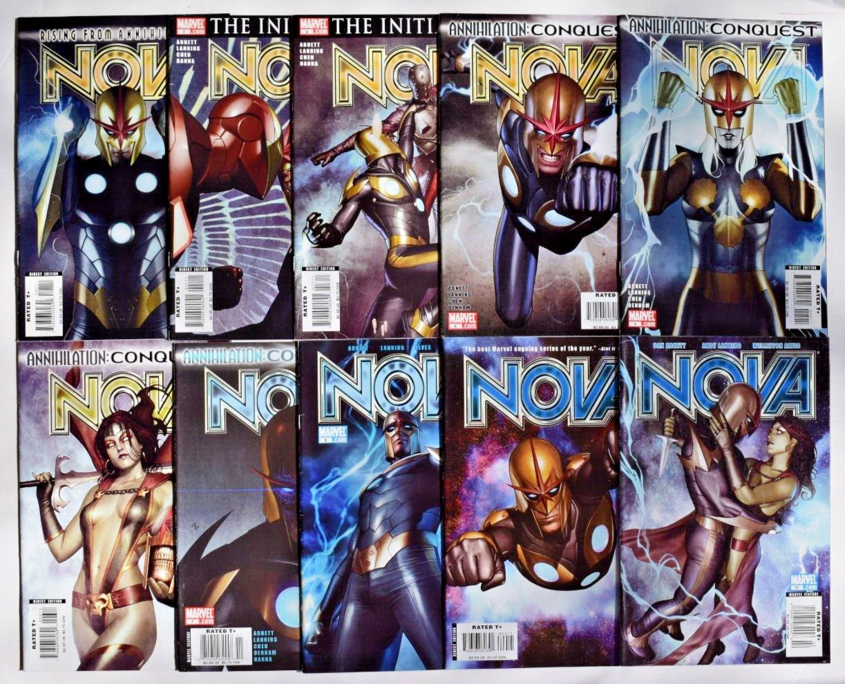 NOVA (2007) 34 ISSUE COMIC RUN #1-20,22,23,25-35 & ANNUAL 1 MARVEL COMICS