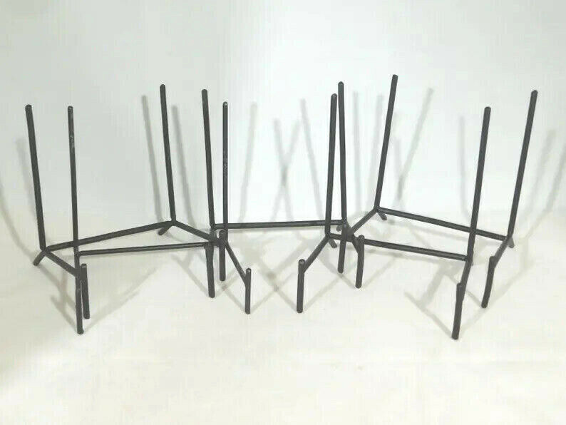 Easel Display Stand Lot of FIVE LARGE Size Black Metal