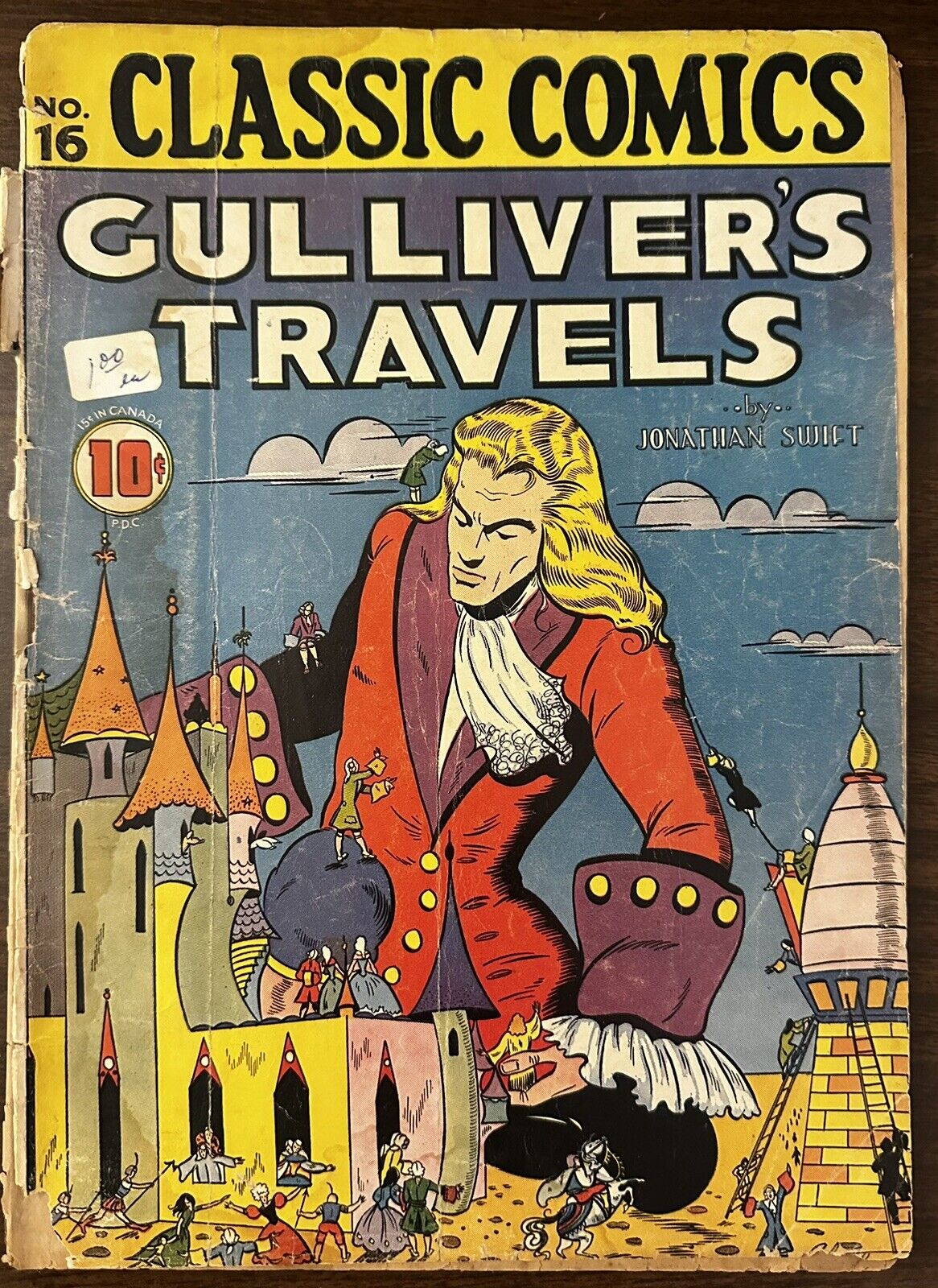 Classic Comics 16 (1943): Original: Gulliver's Travels:  FREE to combine: Fair/G