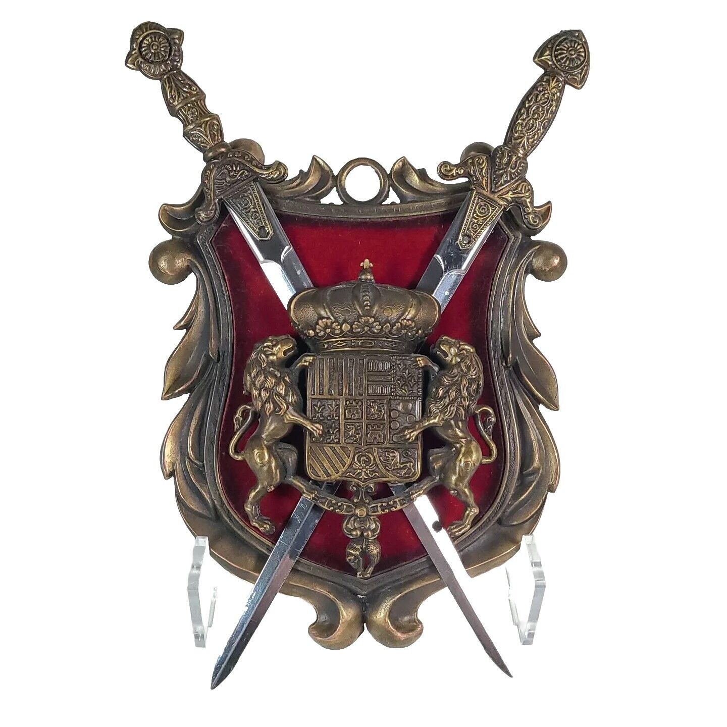 Vintage Metal Heraldry Shield Decor 11\
