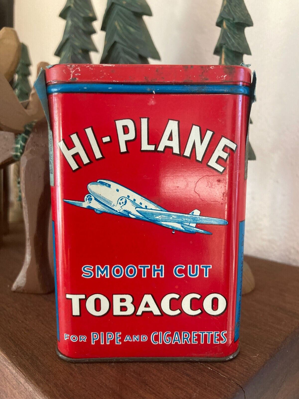 Hi-Plane Smooth Cut Tobacco Pocket Tin - Twin Prop (excellent condition) EMPTY