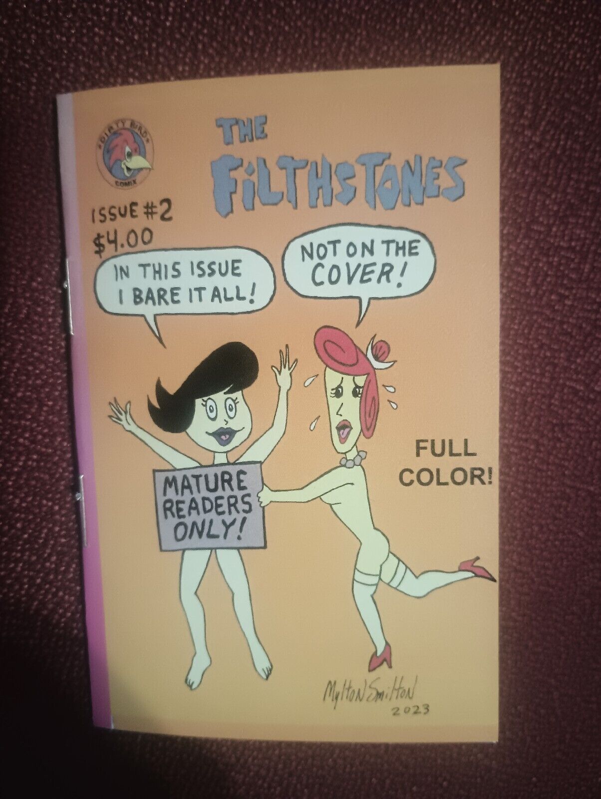 The Filthstones #2 Flintstones Adult Parody Comic Dirty Bird Comix RARE Limited