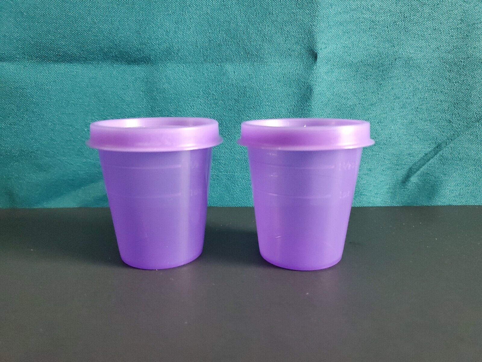 Tupperware Midget Set of 2 Purple with Matching Seal New purple 