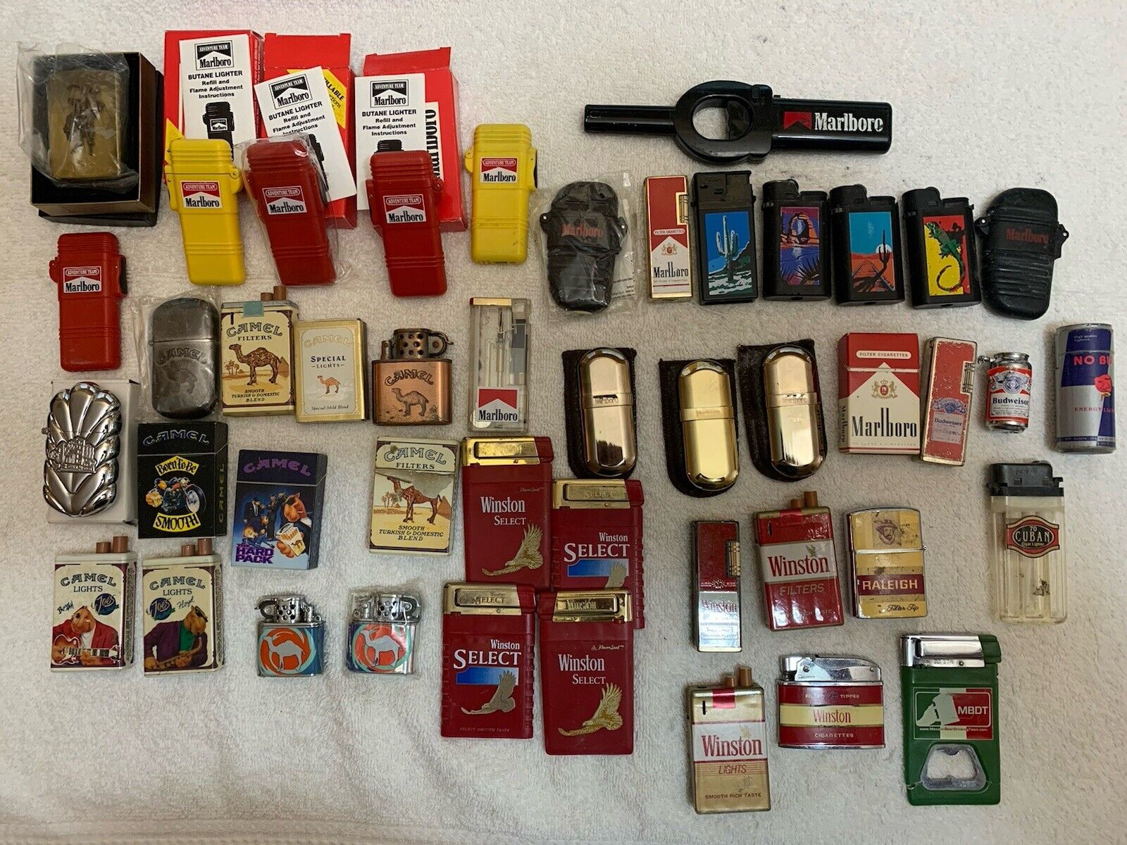 Collectors lot of 40 Vintage Advertising Lighters